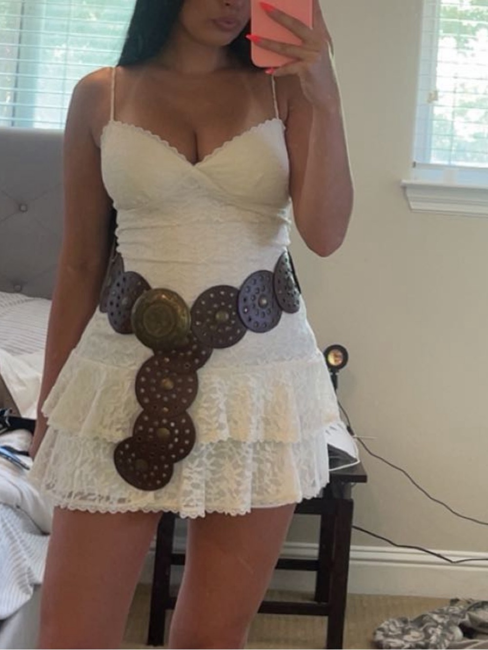 White lace dress - Picture 2 of 4